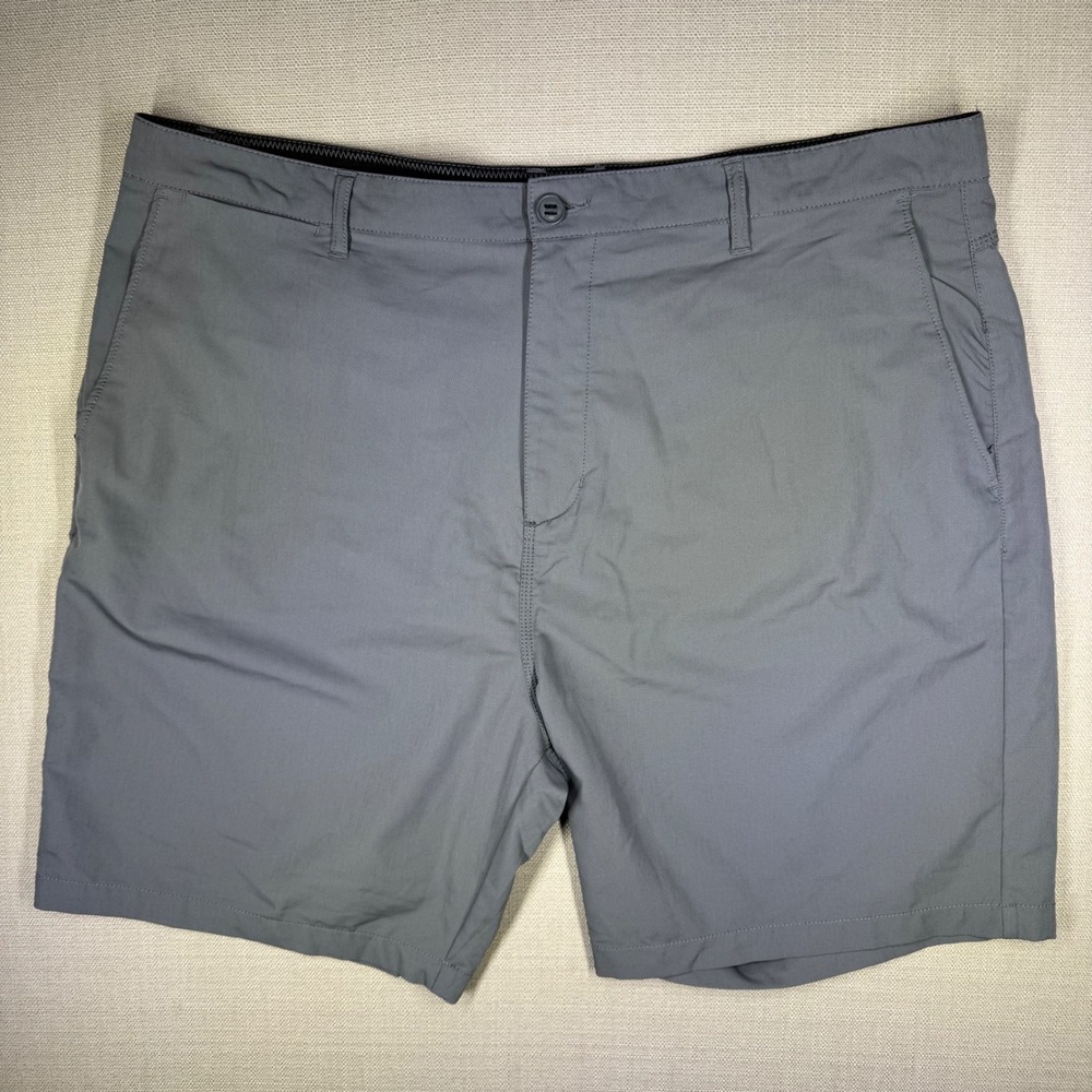 Quiet Storm Mens Surf Shop Performance Hybrid Shorts Gray Size 42